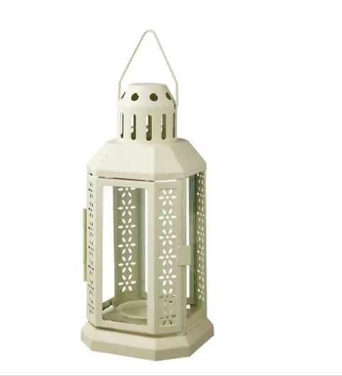 ENRUM Lantern for tealight, in/outdoor - BEIGE