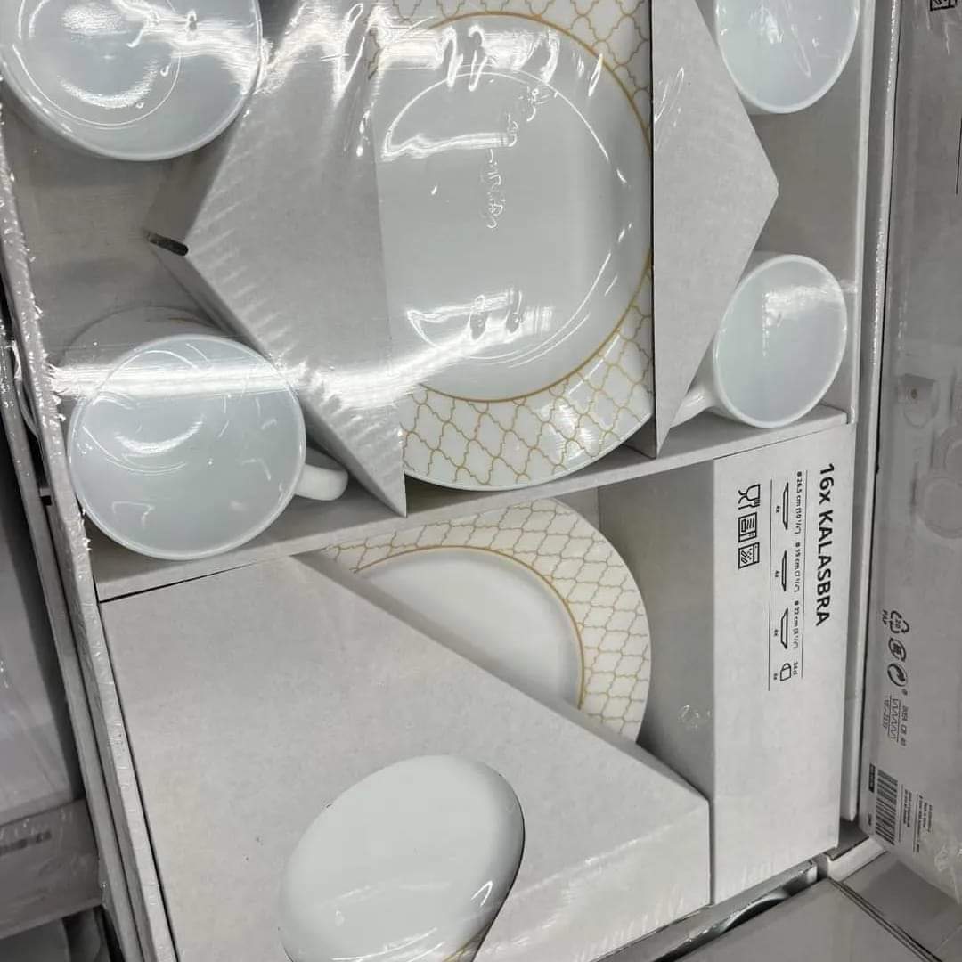 KALASBRA 16-piece service, gold-colour