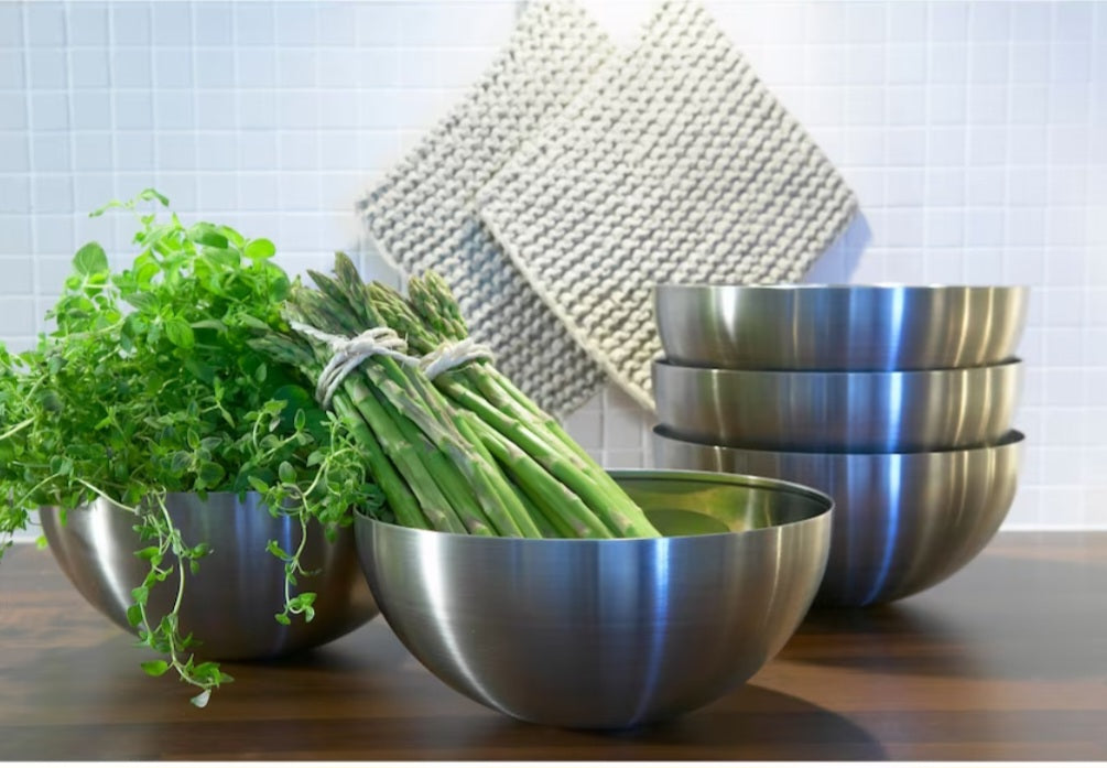 BLANDA BLANK Serving bowl, stainless steel, 28 cm