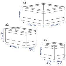 SKUBB Box, set of 6, white