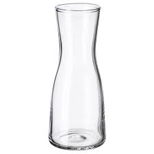 TIDVATTEN Vase, clear glass