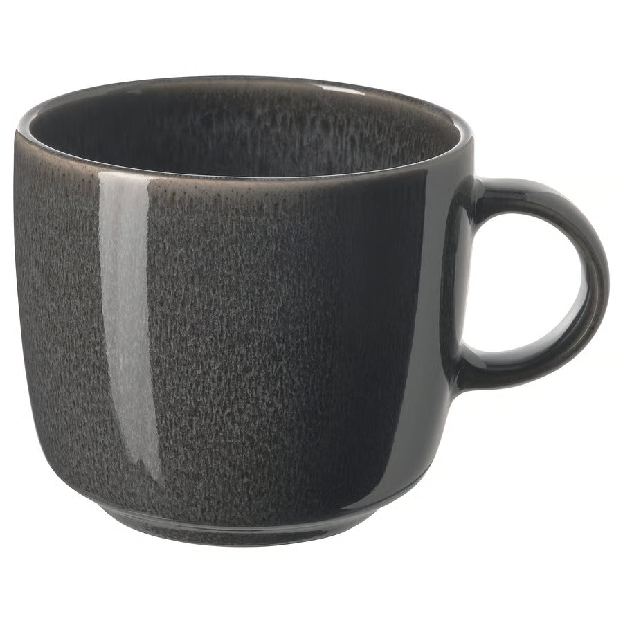 GLADELIG Mug, dark grey, 37 cl