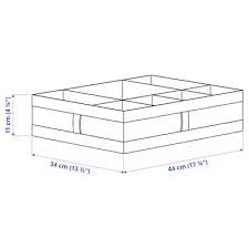 SKUBB Box with compartments, white