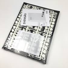SVENSÅS Pegboard with letters, dark grey