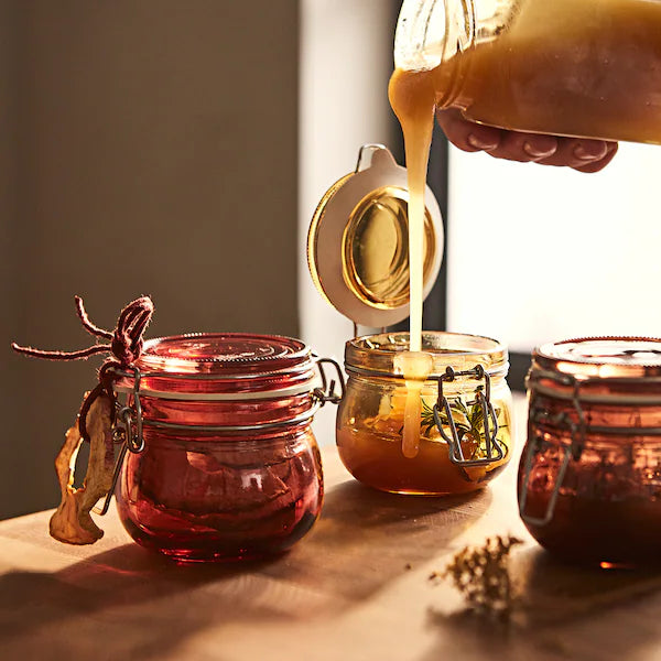KROSAMOS Jar with lid Jar, multicolour, 13 cl
