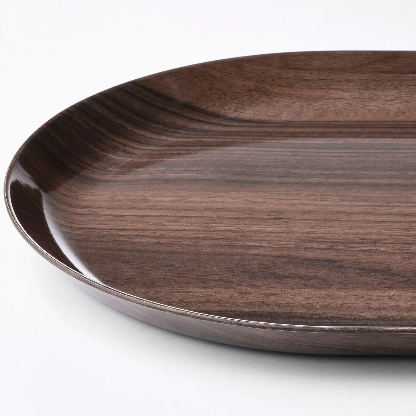 KRÖSAMOS tray, walnut effect, 30x50 cm