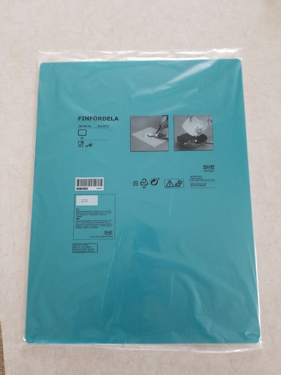 FINFÖRDELA Bendable chopping board, dark grey/dark turquoise