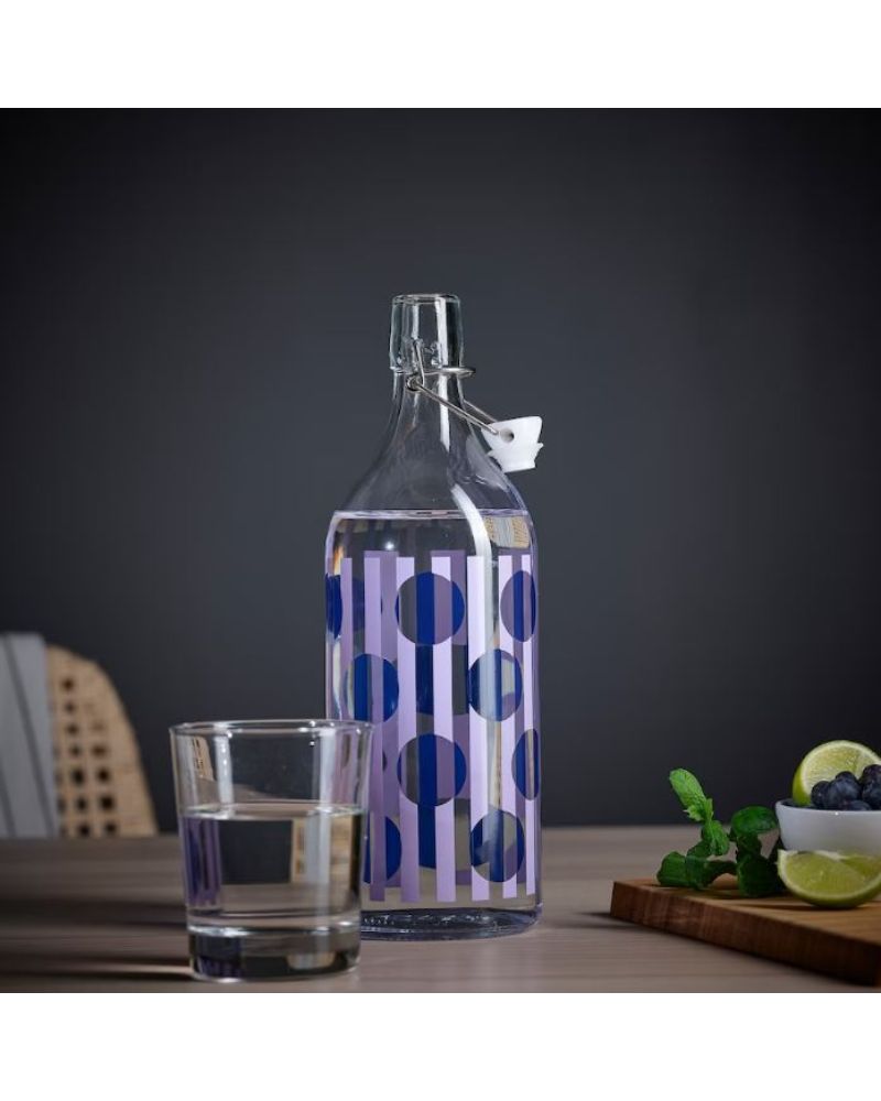 KORKEN Bottle 1ltr Circle Printed