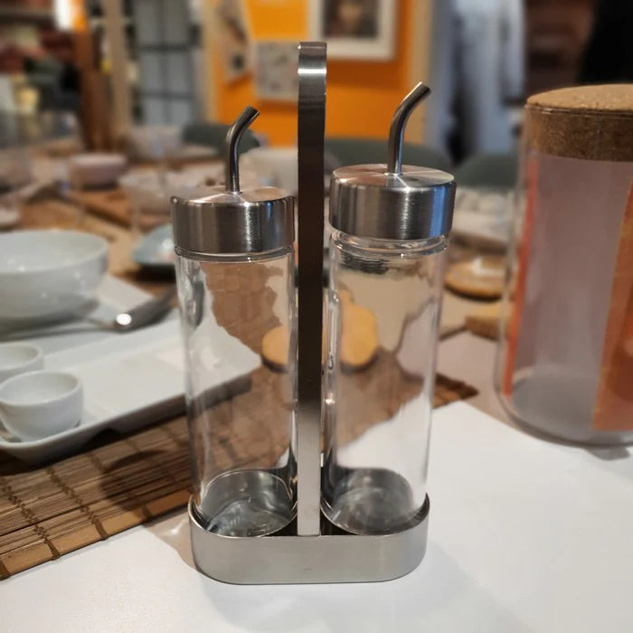 ÖRTFYLLD 3-piece oil/vinegar set