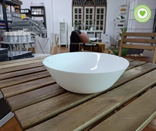 Serving bowl, white - OFTAST