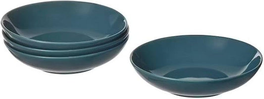 FÄRGKLAR Plate, glossy dark turquoise, 23 cm