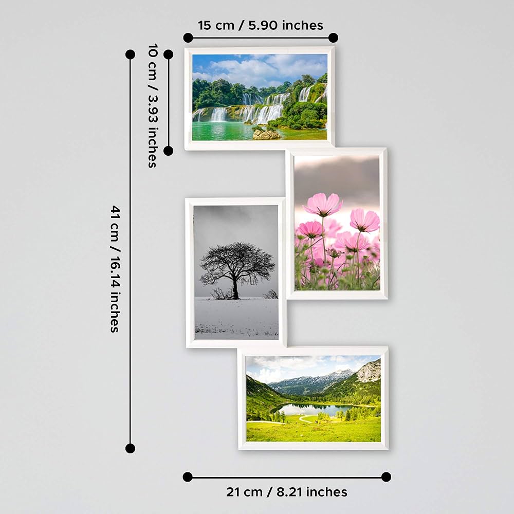 YLLEVAD Collage frame for 4 photos, white