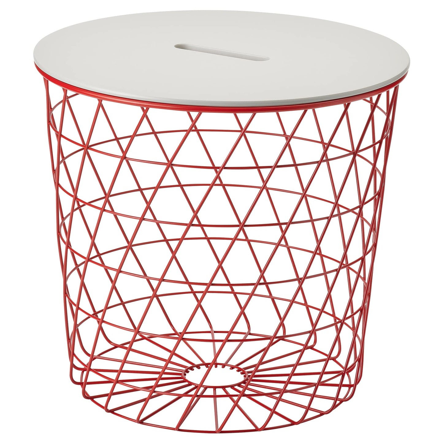KVISTBRO Storage table, red/light grey