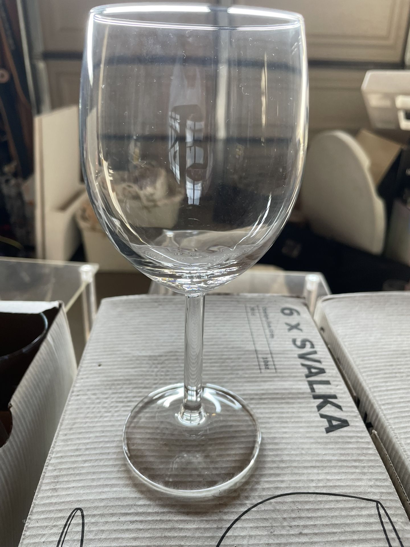 SVALKA Juice glass, clear glass, 44 cl