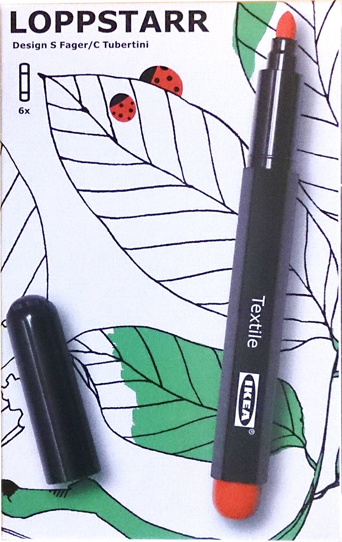 LOPPSTARR Felt-tip pen, mixed colours