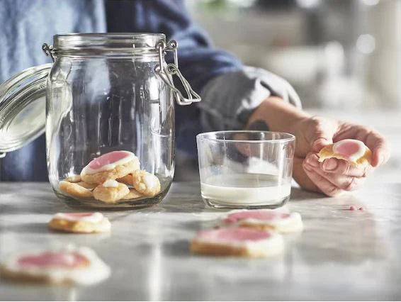 KORKEN Jar with lid 1L