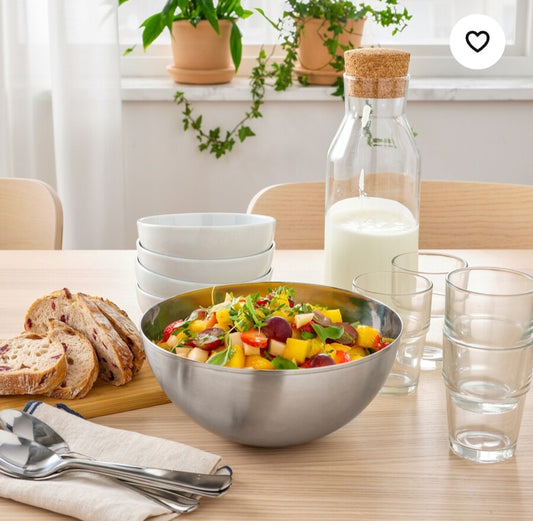 BLANDA BLANK Serving bowl, stainless steel, 28 cm