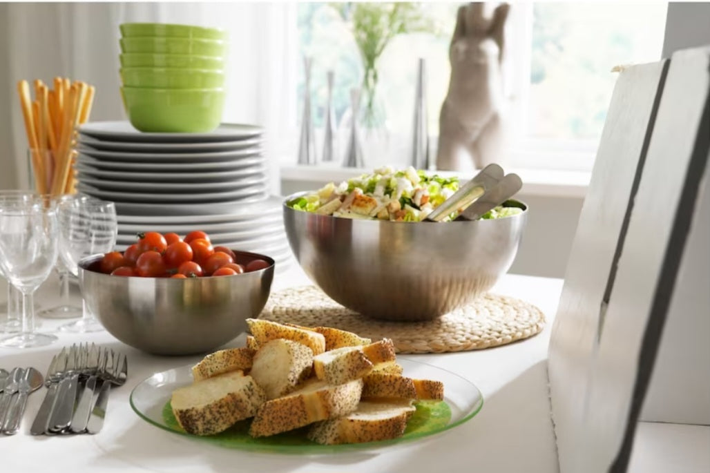BLANDA BLANK Serving bowl, stainless steel, 28 cm
