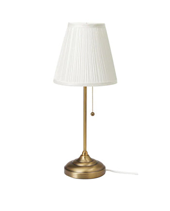 ÅRSTID Table lamp, brass/white
