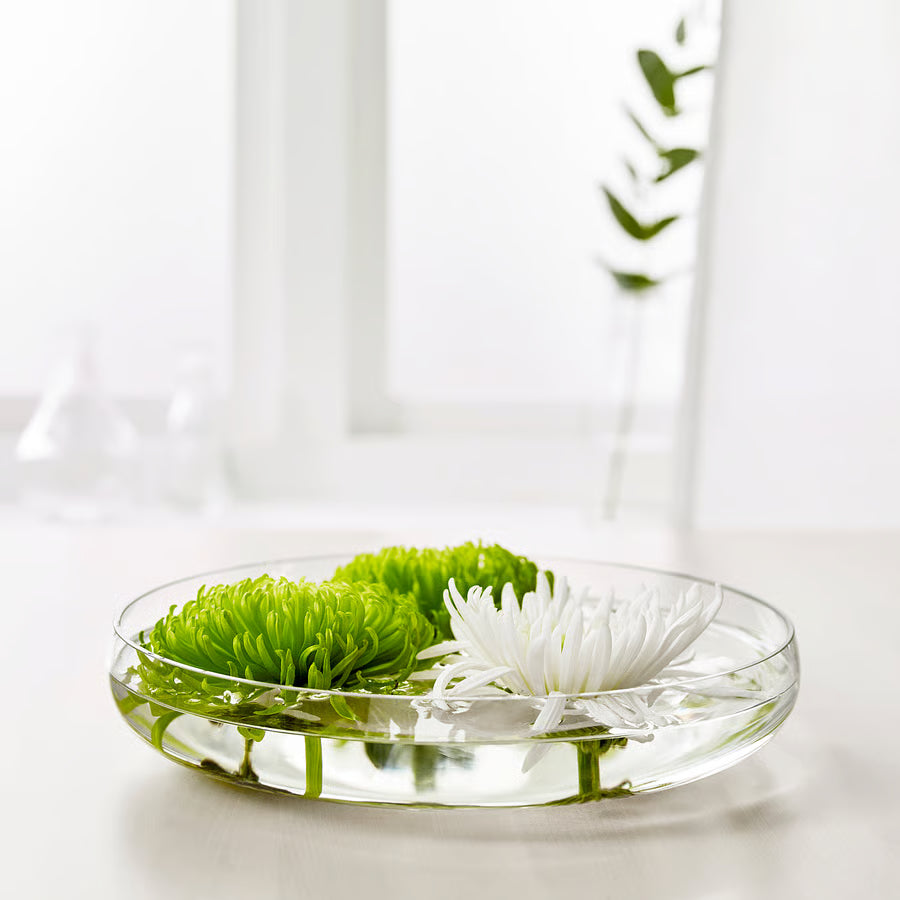 BERÃKNA Bowl, clear glass, 26 cm
