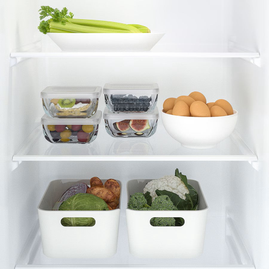 BESTÄMMA Food container with lid, glass