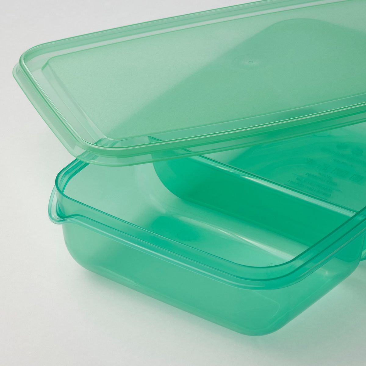 PRUTA Sandwich container with lid, lilac/green