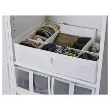 SKUBB Box with compartments, white