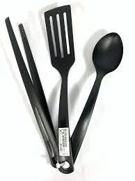 GNARP 3-piece kitchen utensil set, black