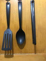 GNARP 3-piece kitchen utensil set, black