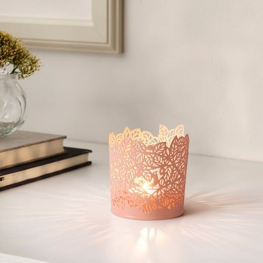 SAMVERKA Tealight holder, light pink