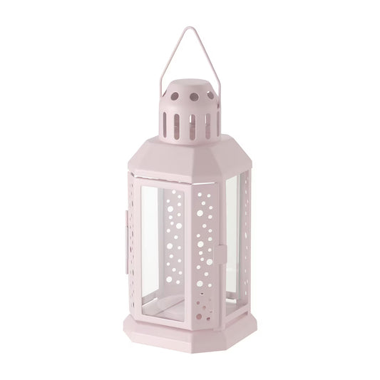 ENRUM Lantern for tealight, in/outdoor - PINK