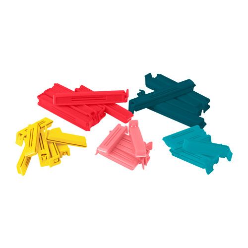 BEVARA Sealing Clip, Set of 30, Mixed Colours
