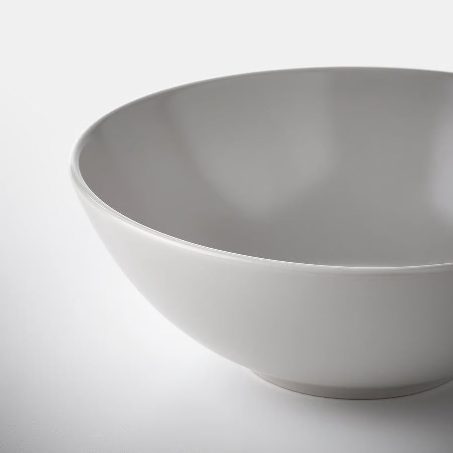 FÄRGKLAR 18-piece service, matt light grey
