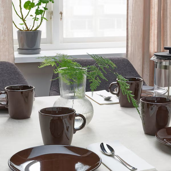FÄRGKLAR Mug, BROWN