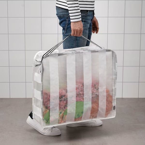 GÖRSNYGG Storage case, white/transparent