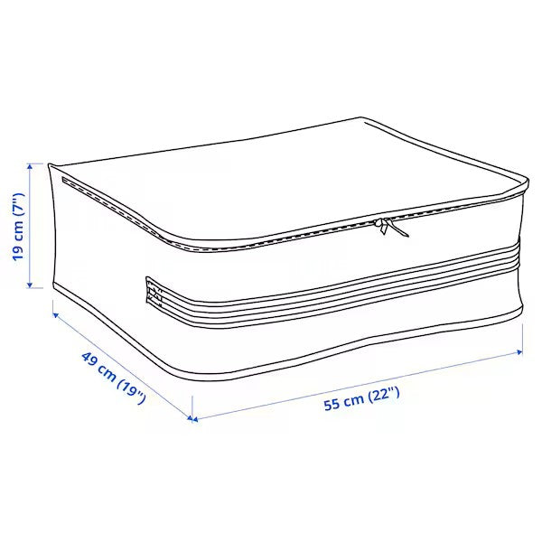 GÖRSNYGG Storage case, white/transparent