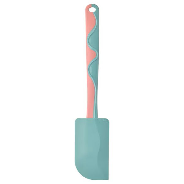 Rubber spatula, turquoise/pink -GUBBRORA