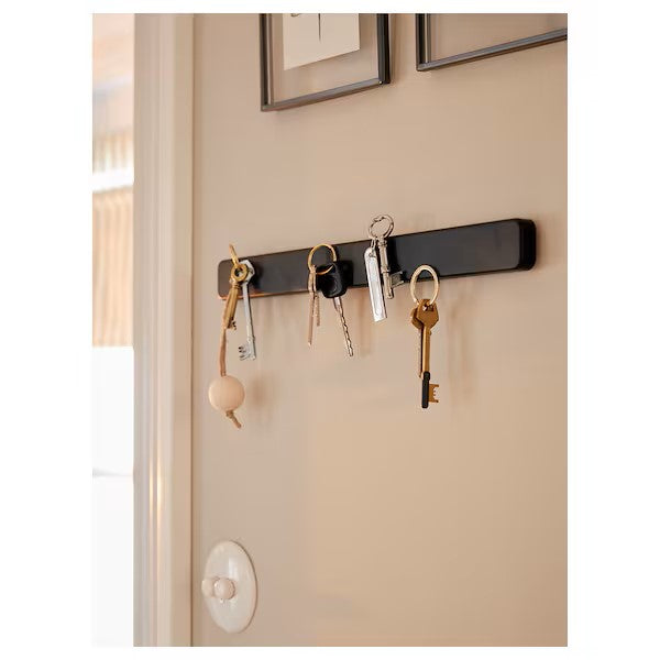 HULTARP Magnetic knife rack, black
