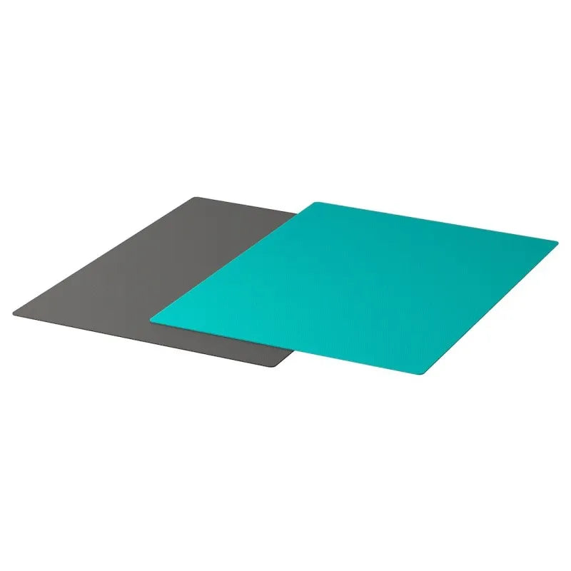 FINFÖRDELA Bendable chopping board, dark grey/dark turquoise