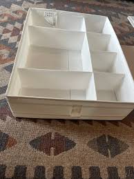 SKUBB Box with compartments, white