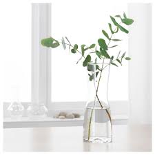 TIDVATTEN Vase, clear glass