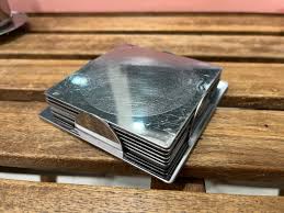 GROGGY Coaster, square/stainless steel