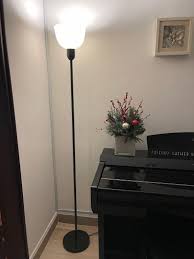 HEKTOGRAM Floor uplighter, silver-colour/white