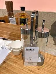 ÖRTFYLLD 3-piece oil/vinegar set