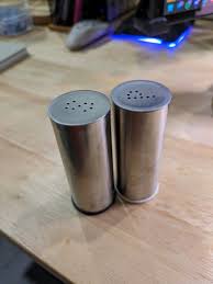 PLATS Salt/pepper shaker, set of 2, stainless steel