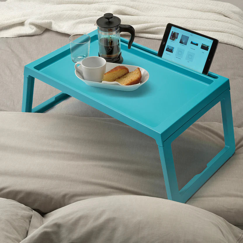 KLIPSK Bed tray - Turquoise