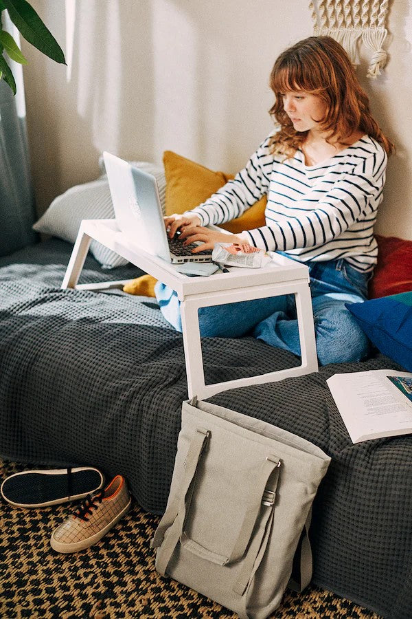 KLIPSK Bed tray - WHITE