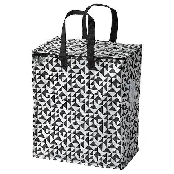 KNALLA Bag, black/white