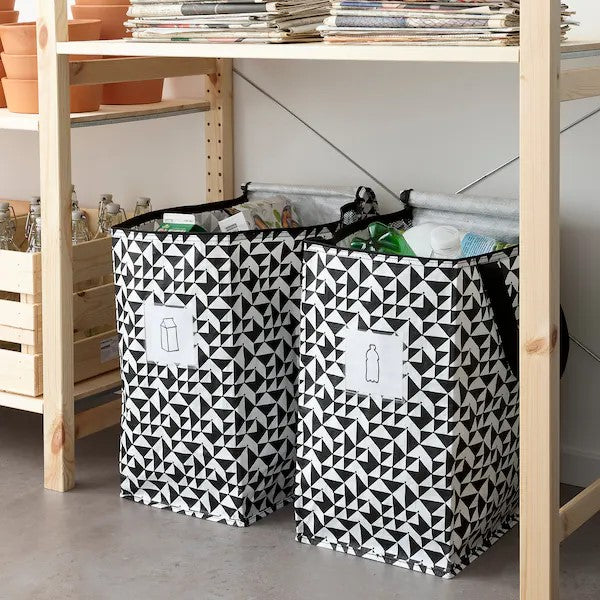 KNALLA Bag, black/white