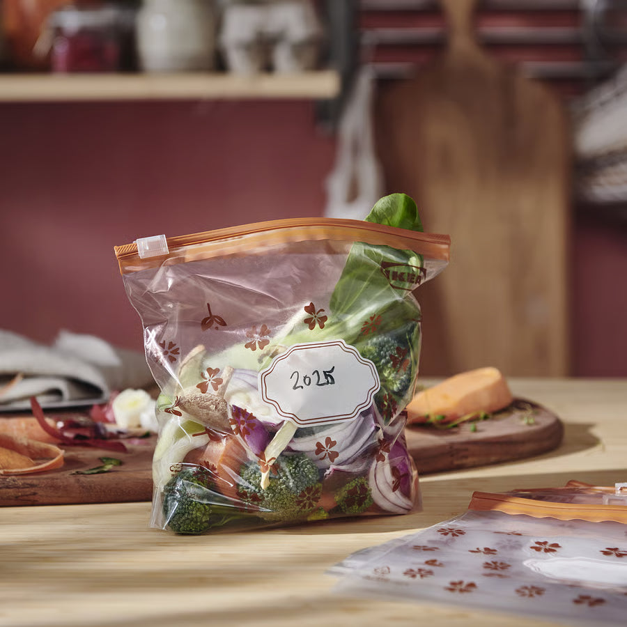 KÖSSEBÄR Resealable bag, brown, 1 l